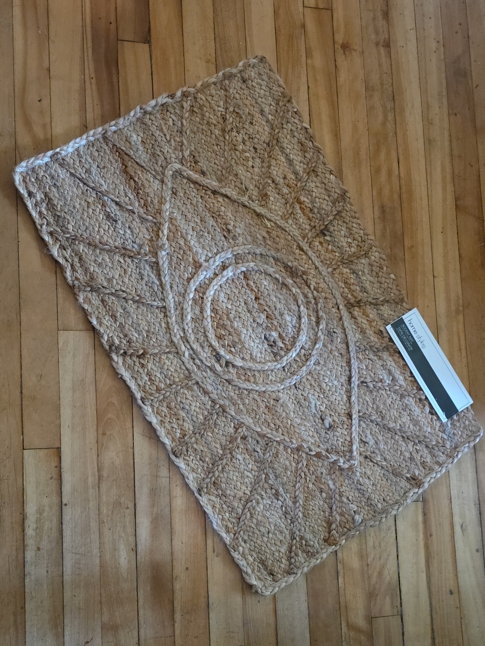 Evil Eye NWT Jute Accent Mat 20 × 32"